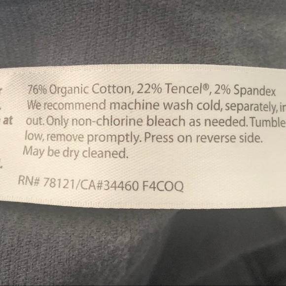 EILEEN FISHER Skinny Jeans Pants Corduroy Cotton Stretch Grey Size 4 - Picture 8 of 8